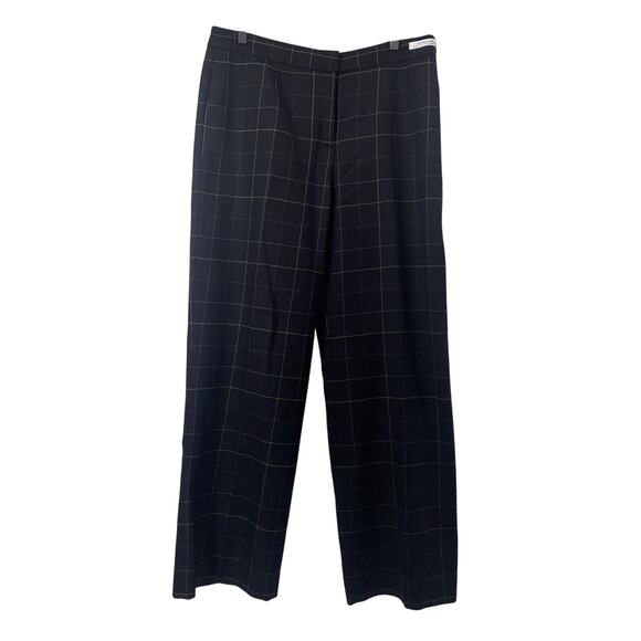 Pendleton Vintage Women’s Black Plaid Trouser Dress Pants size 14P Petites - Picture 1 of 9